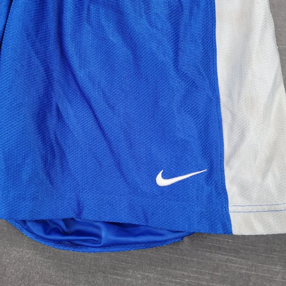 Nike Vintage‎ Men's Royal Blue White Athletic Basketball Shorts Size XL